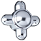 Chrome trim Chrome Knob