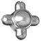 Stainless Steel trim Stainless Steel Knob