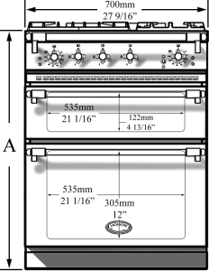 Rully front dimensions