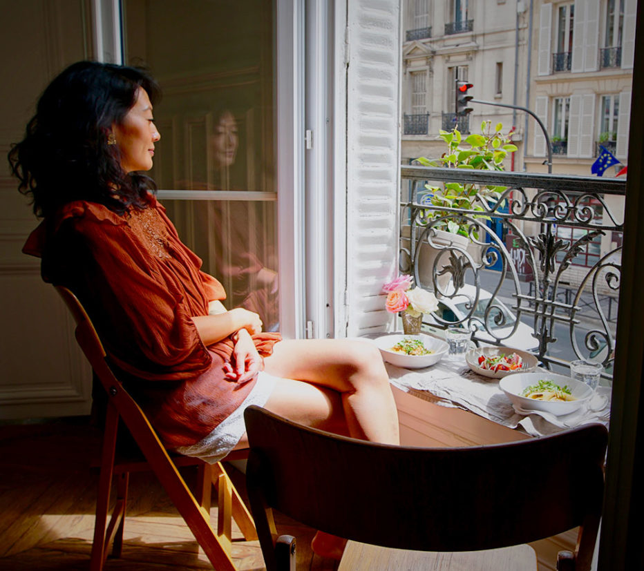 jackie at her balcony