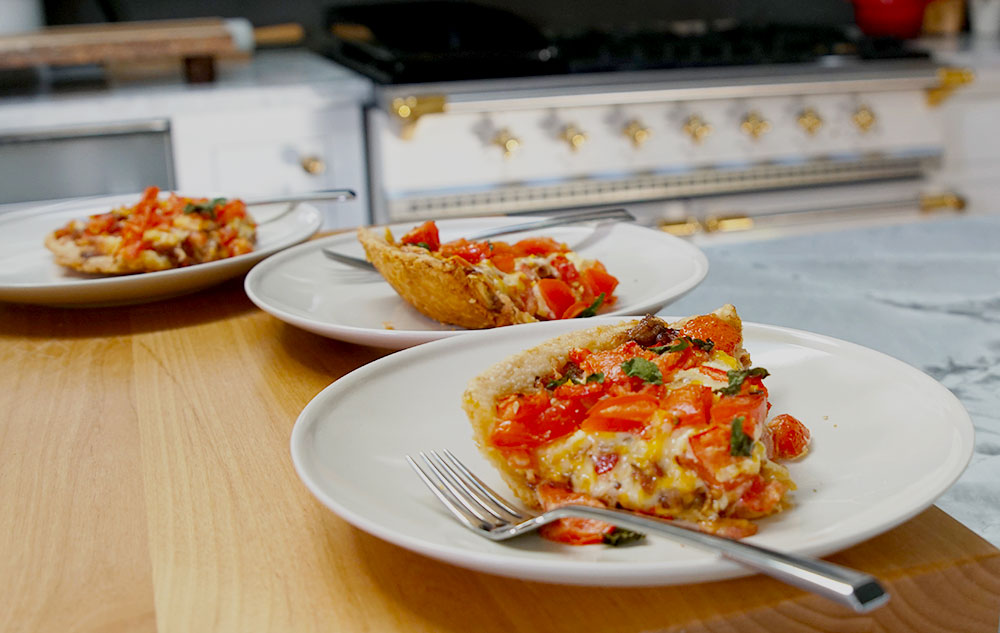 tomato pie slices