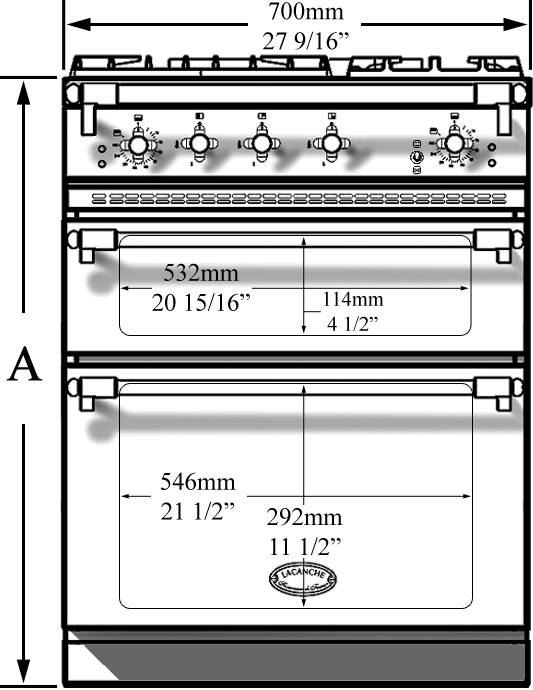 Plat Léche Frite four 74 L Lacanche Westahl Ambassade Armoire chaude -  Bellynck et Fils